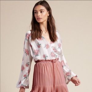 Lovers+Friends Layla floral print bodysuit size S